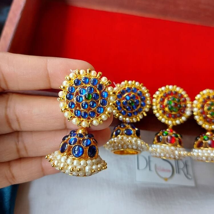 Navy Blue Earrings - Buy Trendy Navy Blue Earrings Online in India | Myntra